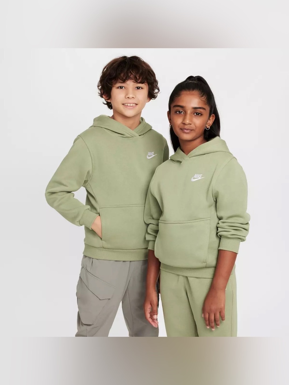 BIG KIDS' NIKE SPORTSWEAR CLUB FLEECE PULLOVER HOODIE